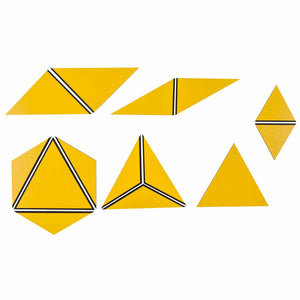 Set Of Yellow Constructive Triangles