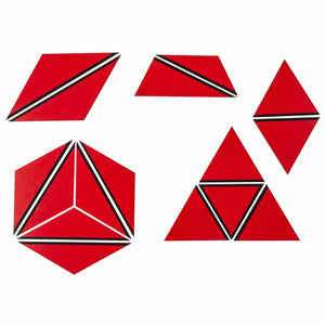 Set Of Red Constructive Triangles