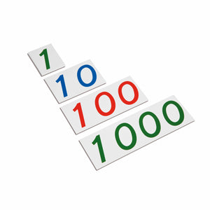 Large Number Cards 1–1000: Plastic