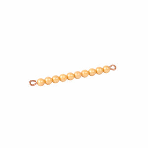 Golden Bar Of 10: Individual beads Nylon