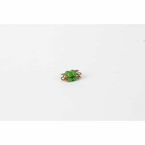 Individual Glass Bead Cube Of 2: Green