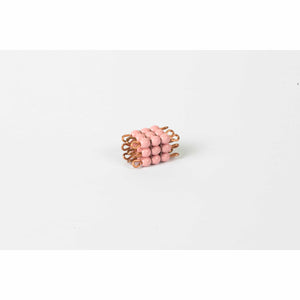 Individual Glass Bead Cube Of 3: Pink
