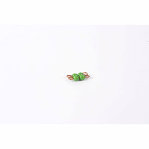 Individual Nylon Bead Square Of 2: Green