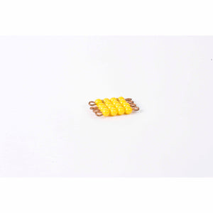 Individual Nylon Bead Square Of 4: Yellow