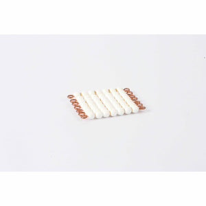 Individual Nylon Bead Square Of 7: White