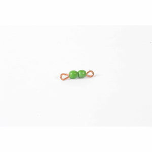 Individual Glass Bead Bar Of 2 : Green