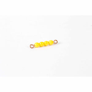 Individual Glass Bead Bar Of 4 : Yellow