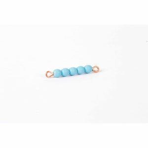 Individual Glass Bead Bar Of 5 : Light Blue