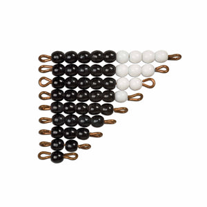 Black And White Bead Stairs - Individual Beads: 1 Set (Glass)
