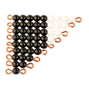 Black And White Bead Stairs - Individual Beads: 1 Set (Nylon)