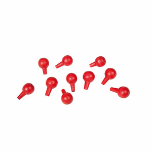 Pegs For The Algebraic Peg Board: Red (10)