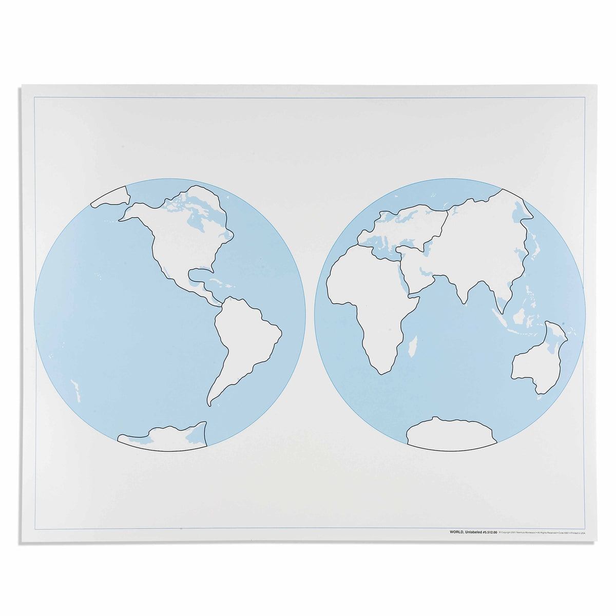 World Control Map: Unlabeled – MontessoriMaterialsAustralia