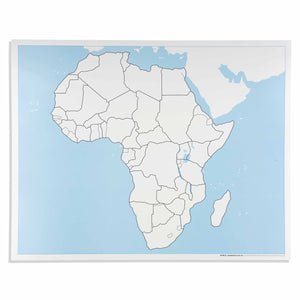 Africa Control Map: Unlabeled