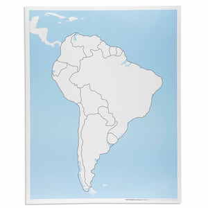 South America Control Map: Unlabeled
