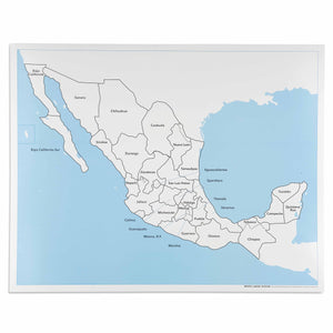 Mexico Control Map: Labeled