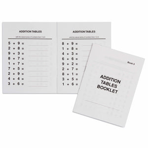 Addition Tables Booklet: 3