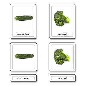 Vegetables 3 Part Cards