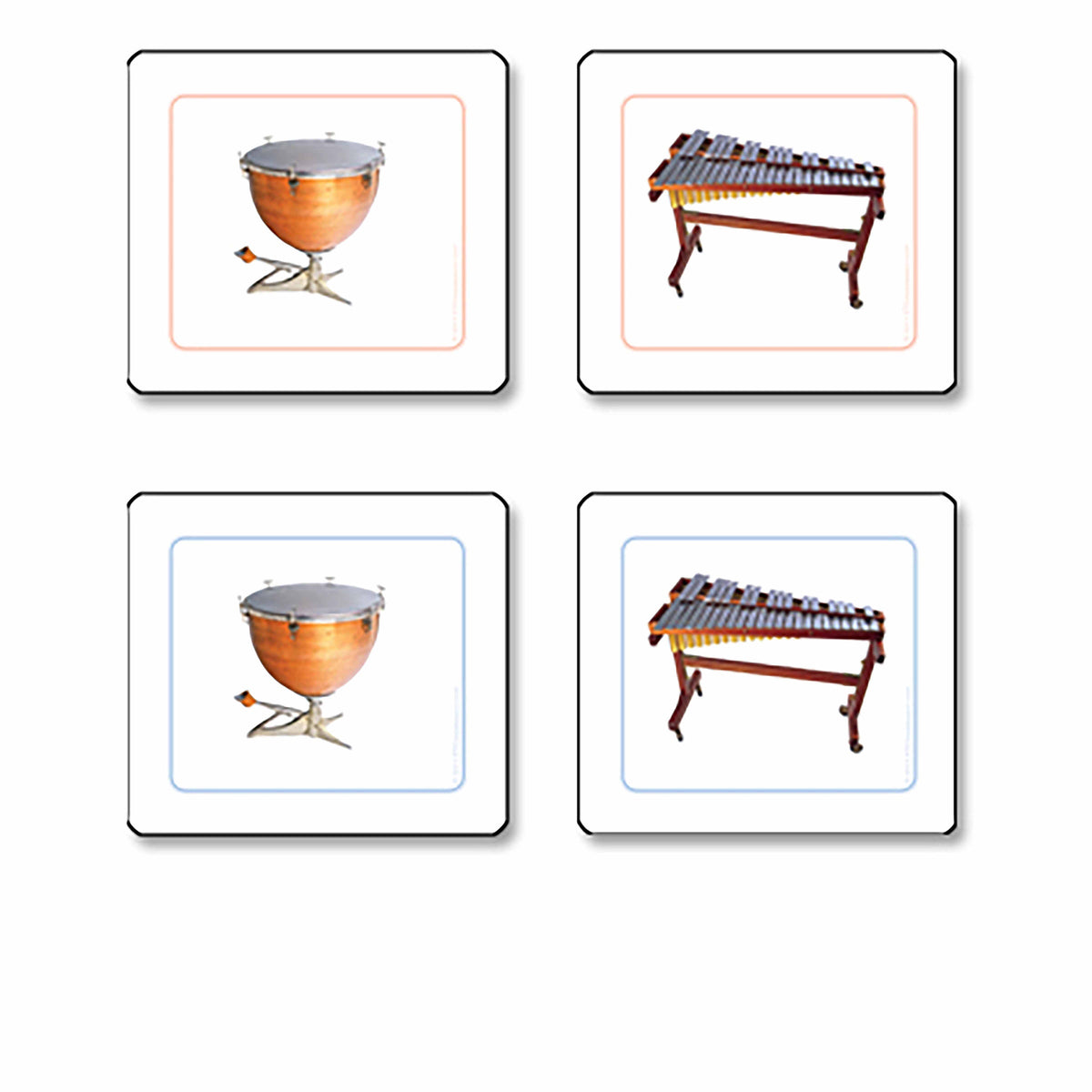 Real Matching Instruments Musical Instruments Matching Cards β MontessoriMaterialsAustralia