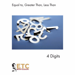 Equal - Greater - Less Than (Up To 4 Digits)